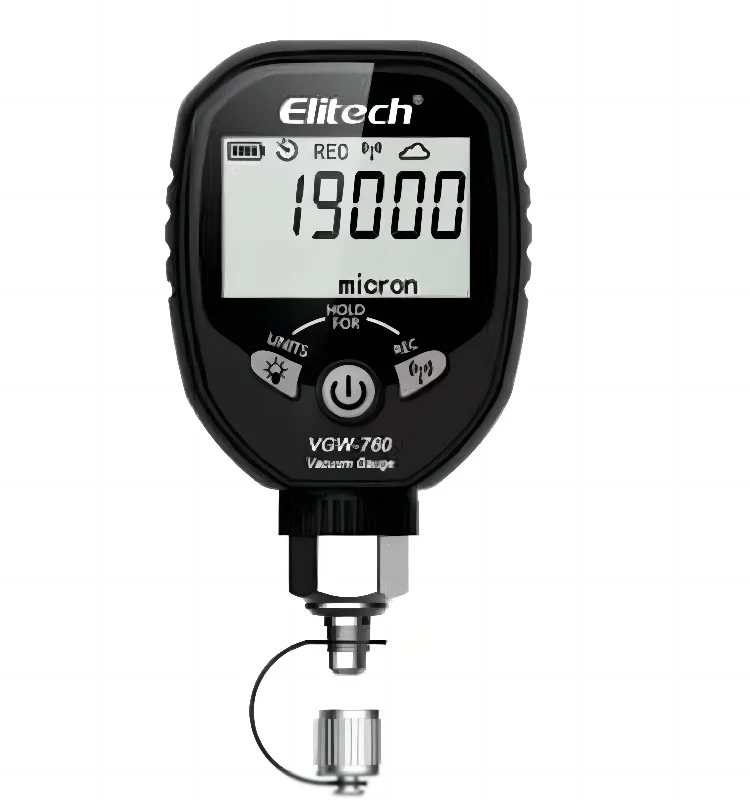 Elitech Wireless Digital Vacuum Gauge Hvac Micron Gauge 019000 Micron