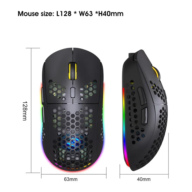 Wireless Gaming Mouse Lightweight Home Office Rechargeable Type C Cable Fast Charge Rgb 2 4g Usb 3600dpi For Pc Laptop Buy Wireless Gaming Mouse Lightweight Home Office Rechargeable Type C Cable Fast Charge