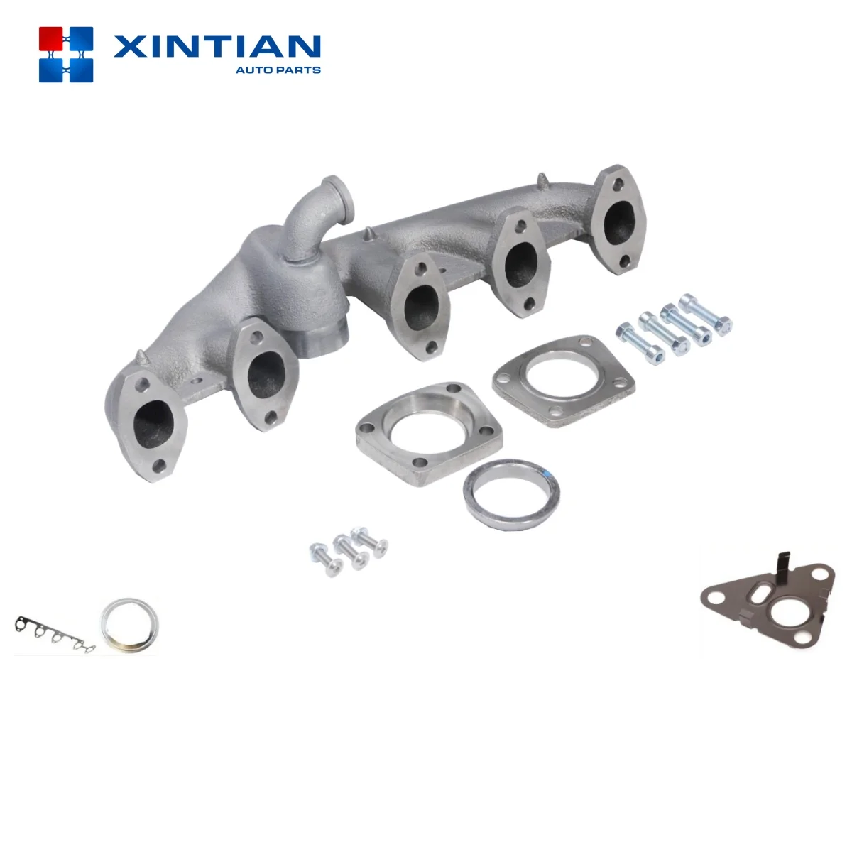 New Condition VW T5 Transporter 2.5 TDI AXD AXE Exhaust Manifold Kit 070253017A Fits 2003-2010 Touareg & 2004-2010 Camper