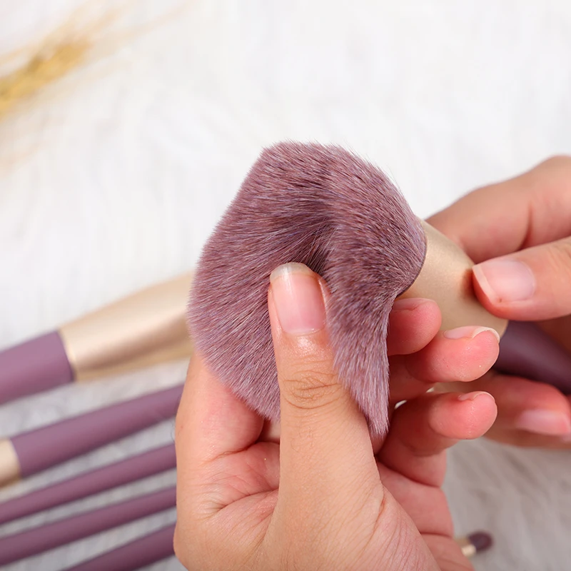 V-9-2 Новое прибытие частная этикетка кисти для макияжа изготовленным на заказ логосом 9 шт. фиолетовый макияжя теней, набор кистей для макияжа