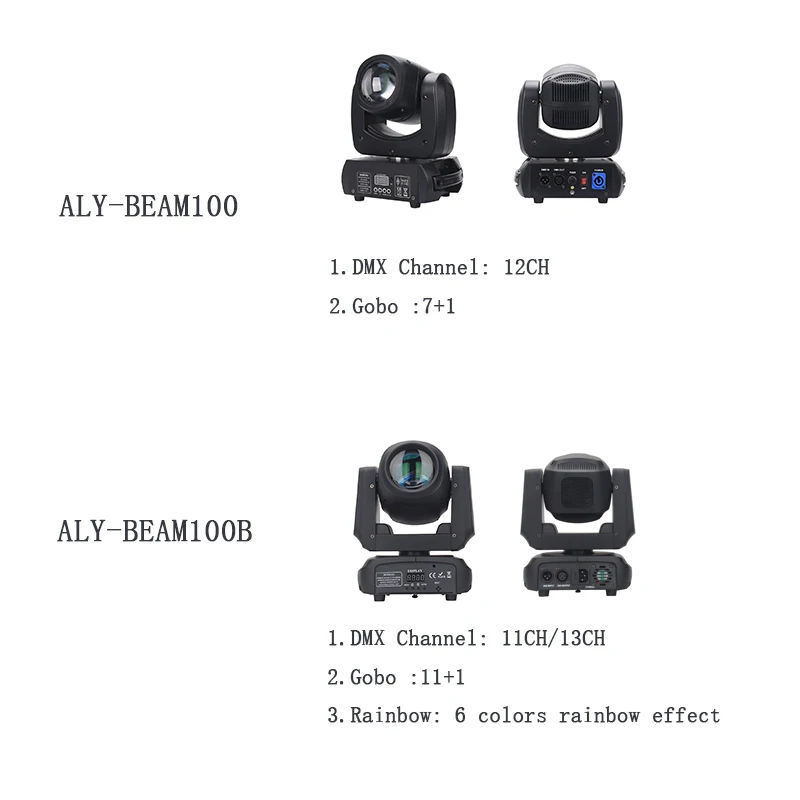 新しい100WスポットプリズムライトGoboDmx512コントロール