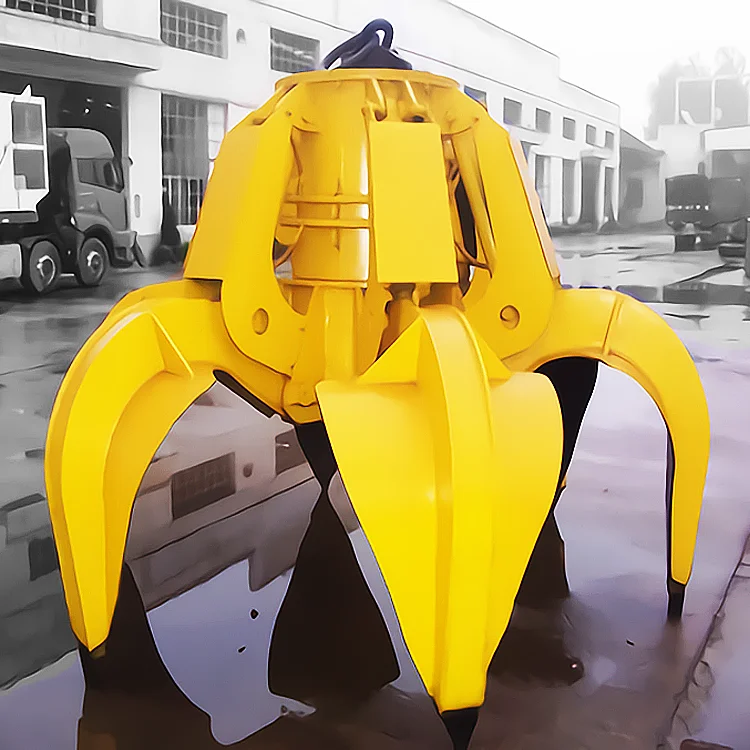 Wire Rope Push Support Grab Bucket Double Jaw Clamshell Electric or Hydraulic Excavator Clamshell Grab Bucket