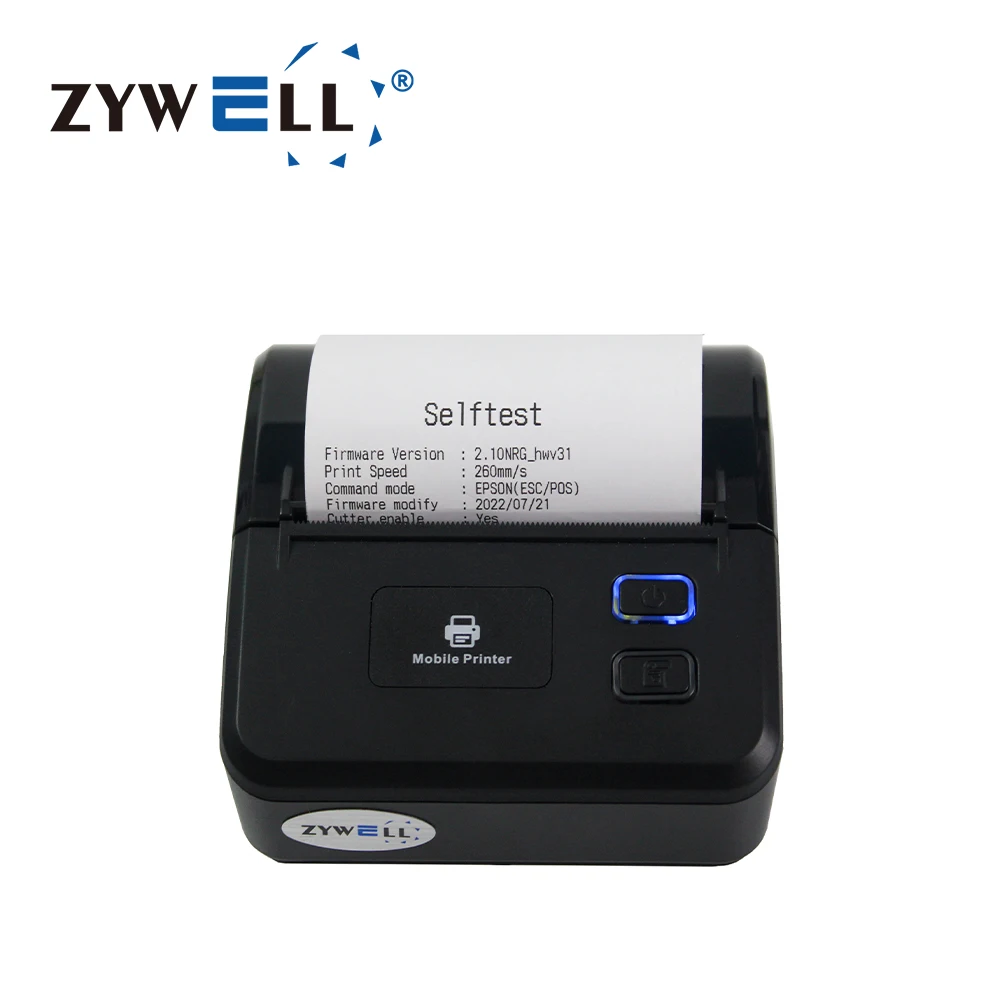 Inkless Mini Portable Thermal Receipt Ticket Pos Bill Printer for Small Business bluetooth Wifi Printer