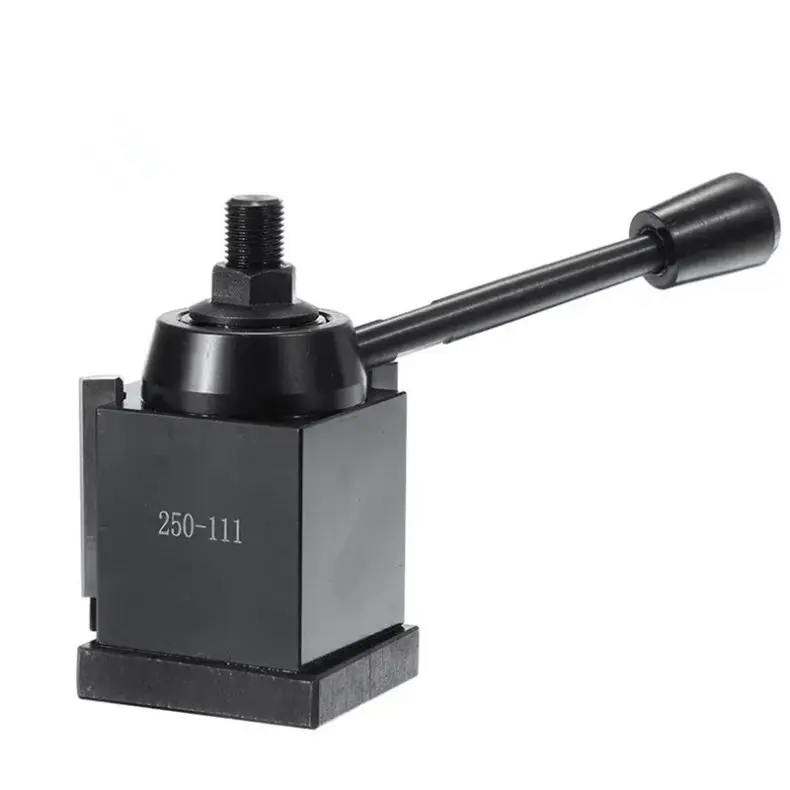 TEBAKHigh Durability OXA 3pc Wedge Type Tool Post Set for Efficient for Lathe Operations with Quick Change Capability