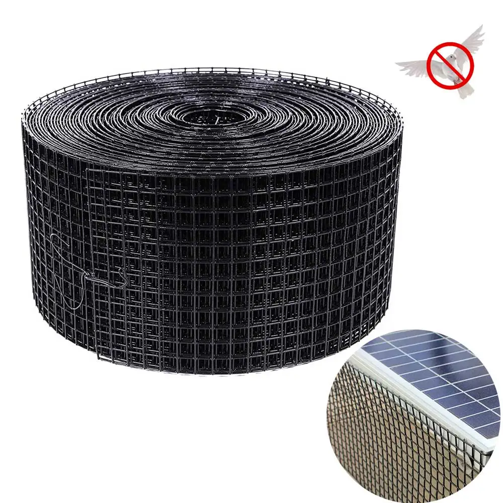 6 Inch Pvc Coated Galvanized Steel Bird Block Mesh Critter Guard Solar ...