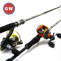 2.1m New design 2 Section Spinning Fishing Rods fishing rod with reel complete set