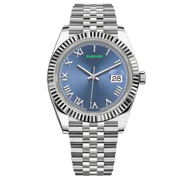 Custom logo fashion luxury stainless steel watch men automatic mechanical watches designer movement 36 41mm waterproof watches