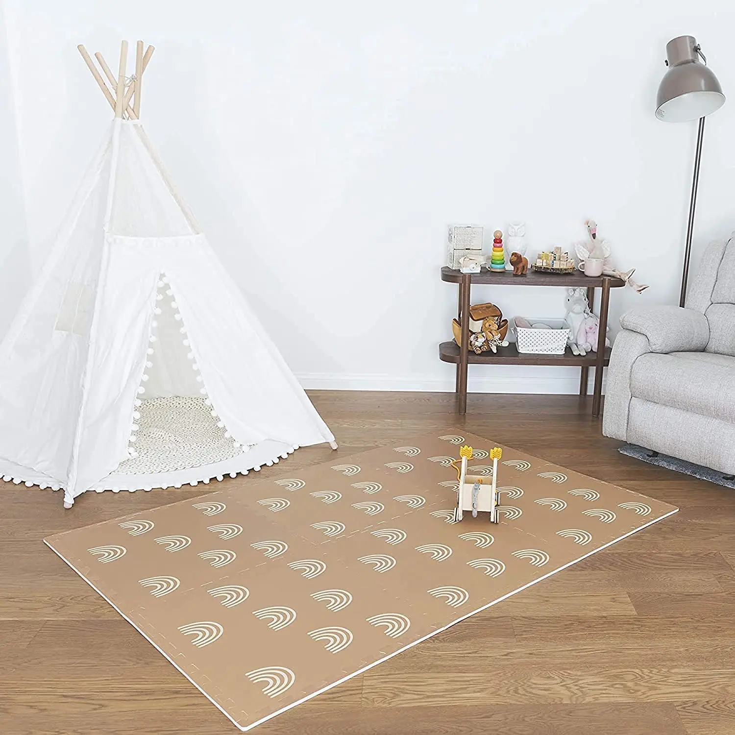 Extra Large,Nontoxic Foam Play Mat With Soft Interlocking Floor Tiles