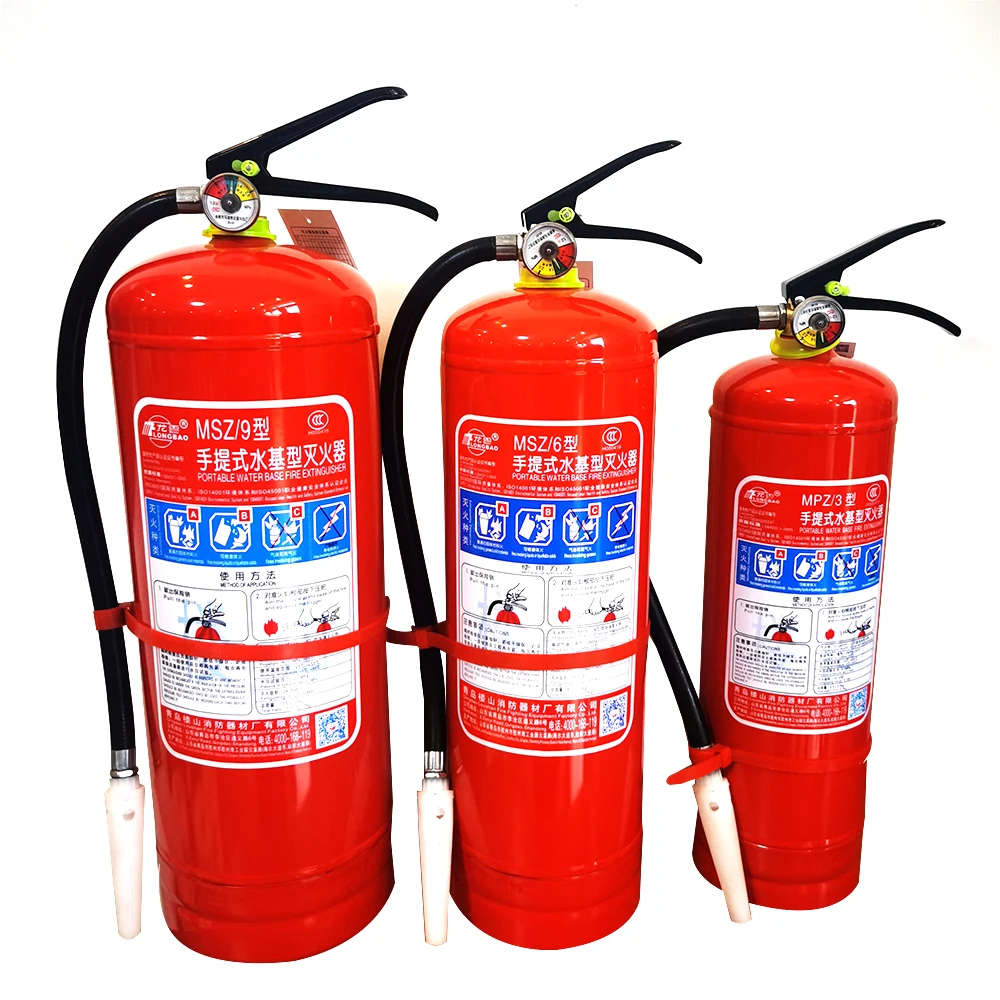 Standard Waterbased Fire Extinguisher Portable Pressure Gauge Fire