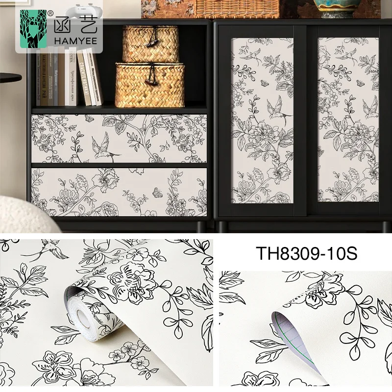 Hamyee companies alibaba peel and stick thick wallpapers contact paper for living room