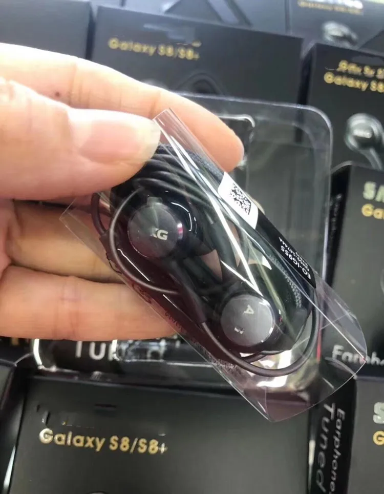 Genuine Black AKG Samsung auricular auriculares manos libres para Samsung  Galaxy S8 & S8 Plus + (no Retail Packaging)