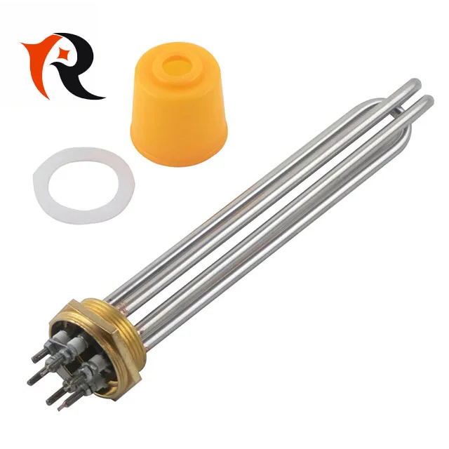 Quality Certification 9KW 380V Phase Water Heating Tube Flange Immersion  Heater element