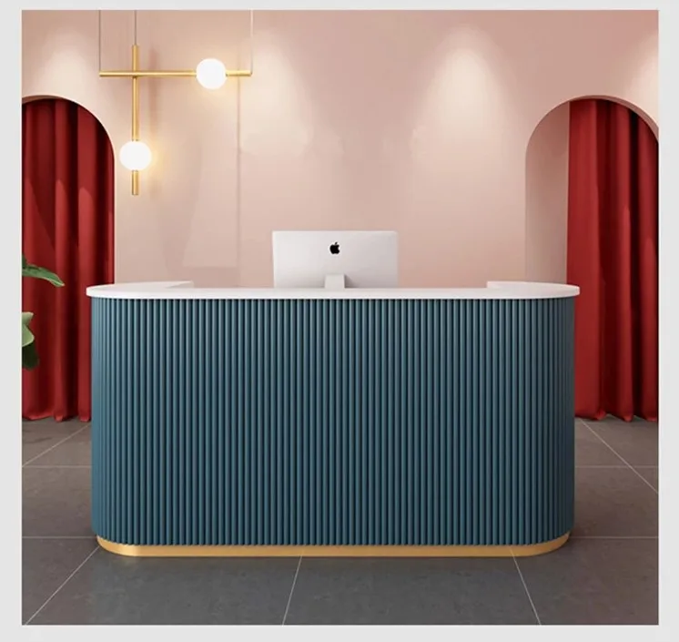High Quality Modern Small Front Reception Desk Beauty Salon Front Desk for Boutique