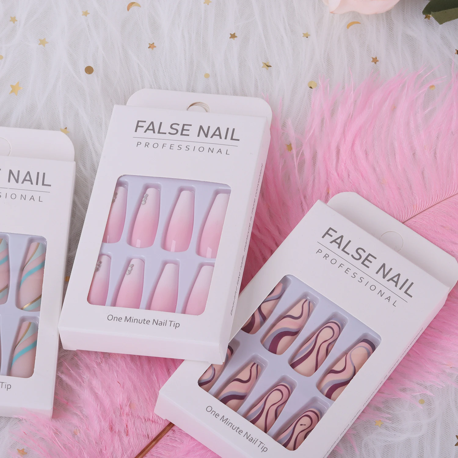 Hand Made High Quality Xxl Extra Long Press On Nails En Gros Wholesale