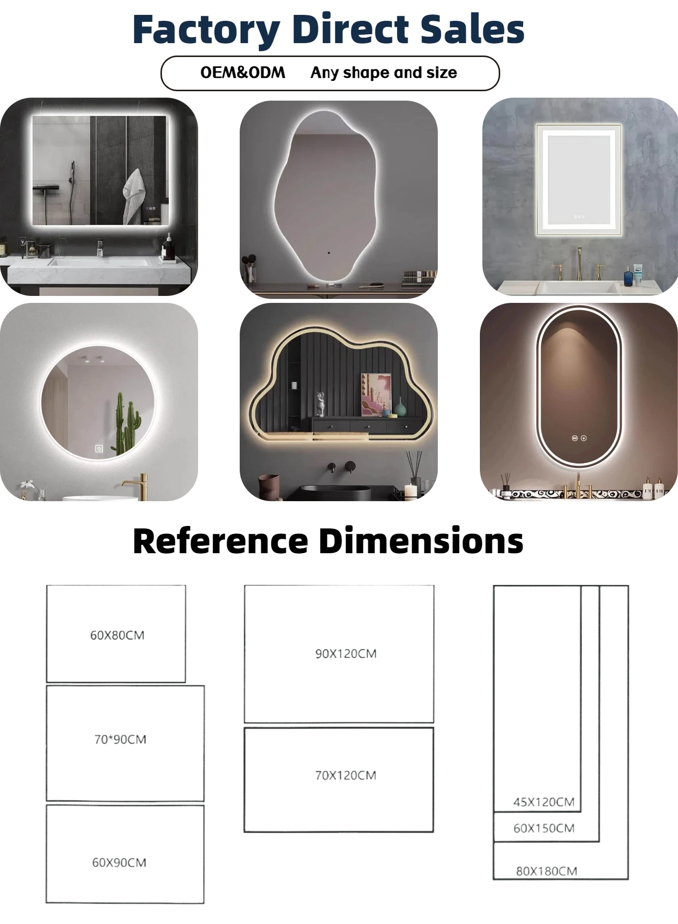 Modern 39x28 Inches Glass Aluminum Frame Adjustable Bathroom Medicine ...