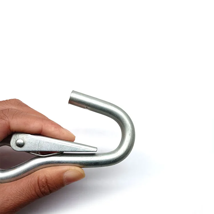 Carabiner Galvanized Steel Small Snap Hook Spring Hook Zinc Plated Safety Hook Rigging Hardware Ctr Carbine