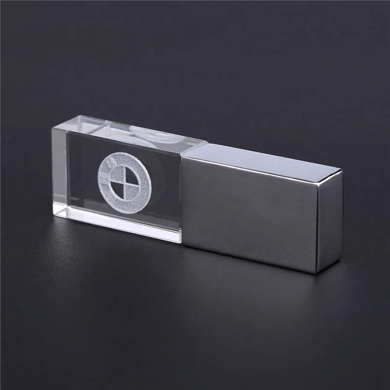 
 Изготовленный на заказ логотип USB 2,0 3,0 прозрачные стеклянные Usb флеш-накопитель 4gb/8gb/16gb/32gb/64gb USB флэш-диск, сделанные с украшением в виде кристаллов  