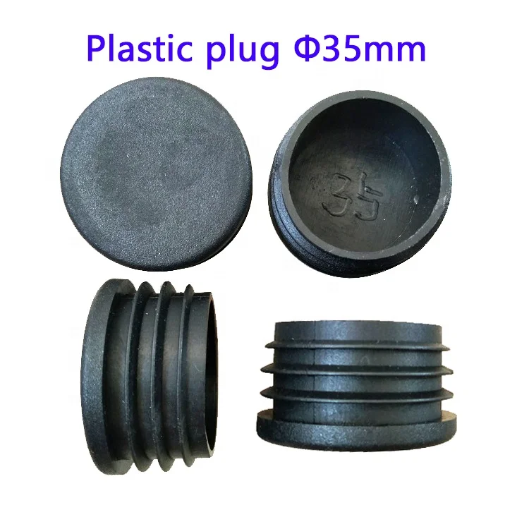 Pipe Insert Tube End Cover Round Plastic Fitting Tube End Plug for Furniture Desk Table Chair Sofa Leg Fencing Post