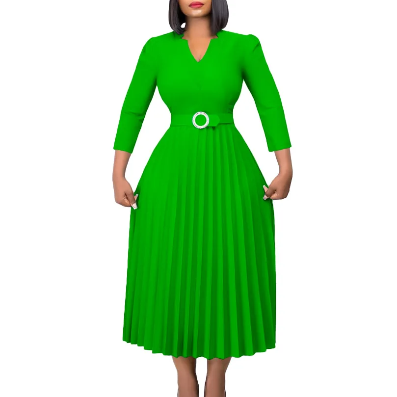 レディースウェア Theredthread S oval pleats dress THEREDTHREAD / ザレッドスレッド】S oval pleats dress