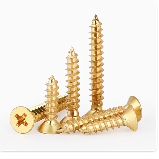 product top quality copper brass phillips cross countersunk head self tapping wood electronic screw-63