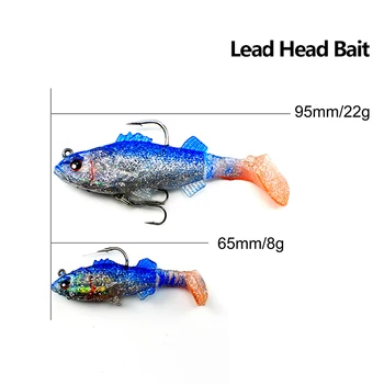 Noeby Stock Lead Head Soft Vibe Lure – Soft Lure – view 5