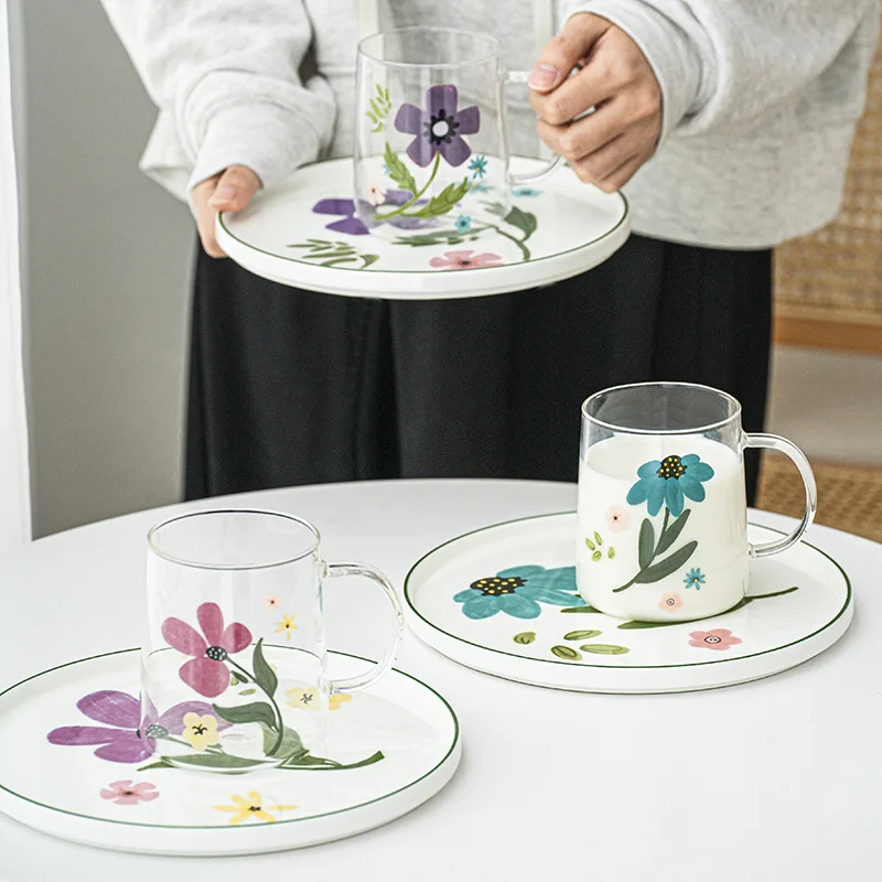 Snack Plate with Teacup Set