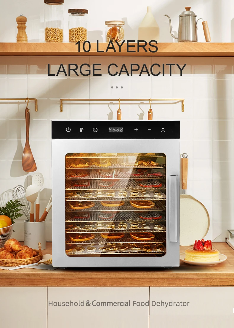 Large and Commercial Food Dehydrator with 10 Trays