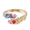 14k gold lab gemstone ring