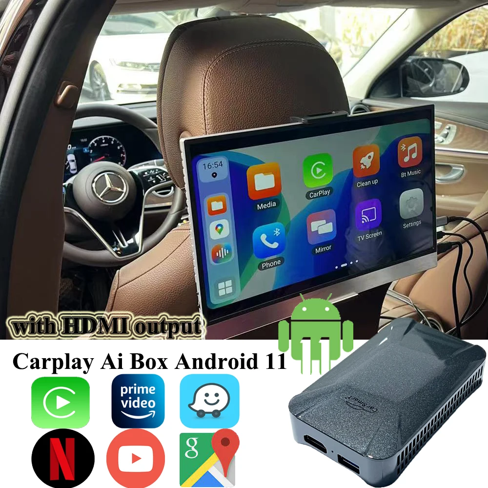 New Android 11 Carplay Android Smart Box Cp-308 Suitable For 4k Hd Monitor  Online Tv /youtube/discovery+ Playing - Buy Carplay Android Smart Box,Usb  Connection,Original Car Update To Smart System