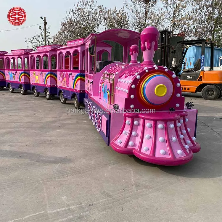Trackless Train for Sale Amusement Park Train Ride Tourist Sightseeing Train for Theme Park Family Kids Entertainment Equipment