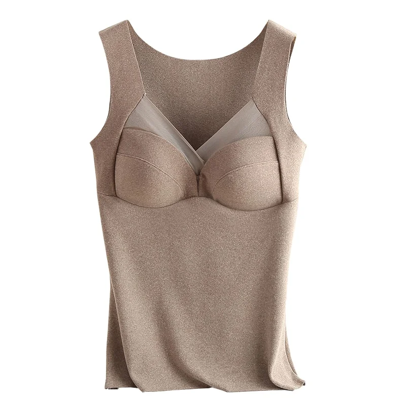 Warm Top Short Sleeve Villus Women's Winter Thermal Underwear