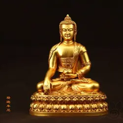 Buddha Small Size Copper Buddhism Crafts Mini Buddha Figurine Golden Buda-Estatua Car Decoration Carried Amitabha Buddha