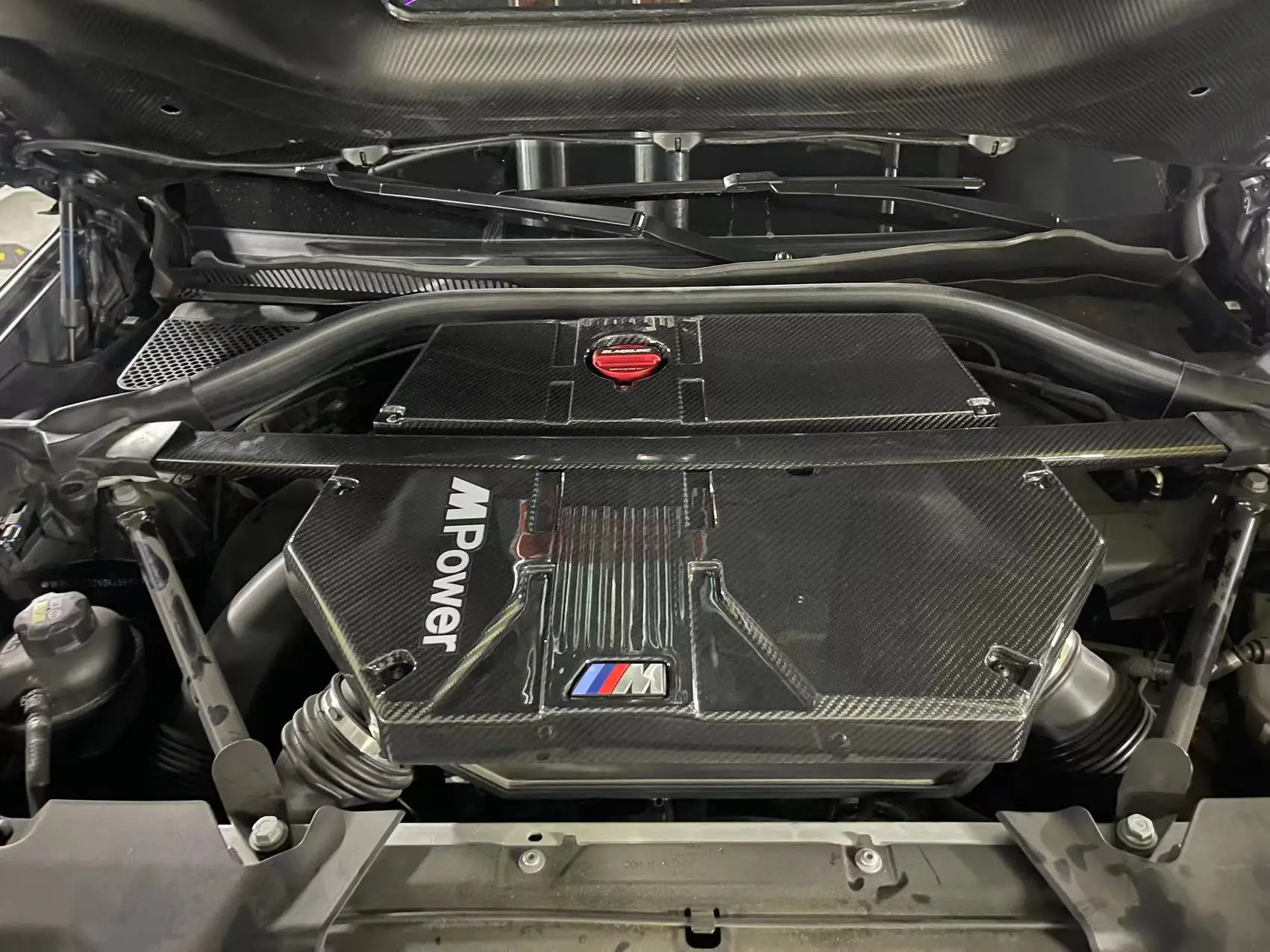 Dry Carbon Fiber Engine Bay Strut Brace For F97 X3m F98 X4m Buy F97