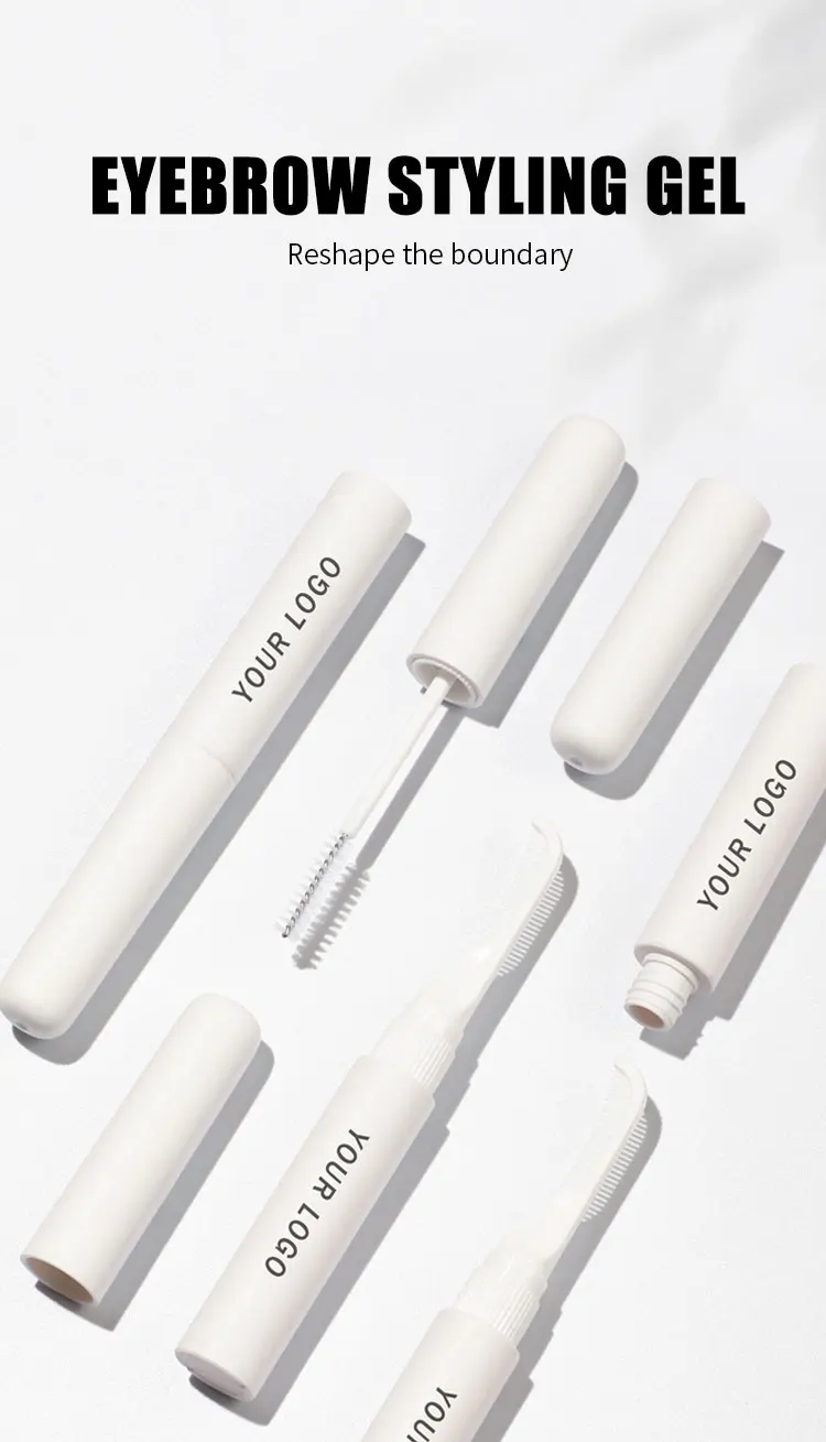 Custom New Natural Makeup High Quality Vegan Clear Eye Brow Laminating Setting Gel Tube With