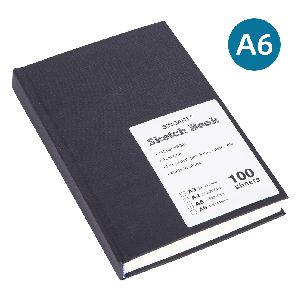 Blocco da Disegno A6 per Studenti o Artisti, Quaderno a Spirale, Libri da Colorare con Matite, Sketchbook