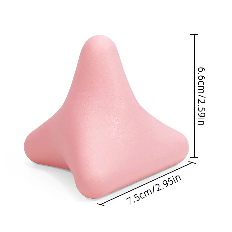 Silicone Rubber Palm Muscle Hexagonal Massage Ball with Four Triggering Points for Deep Tissue Relaxation Body Head Feet Breasts