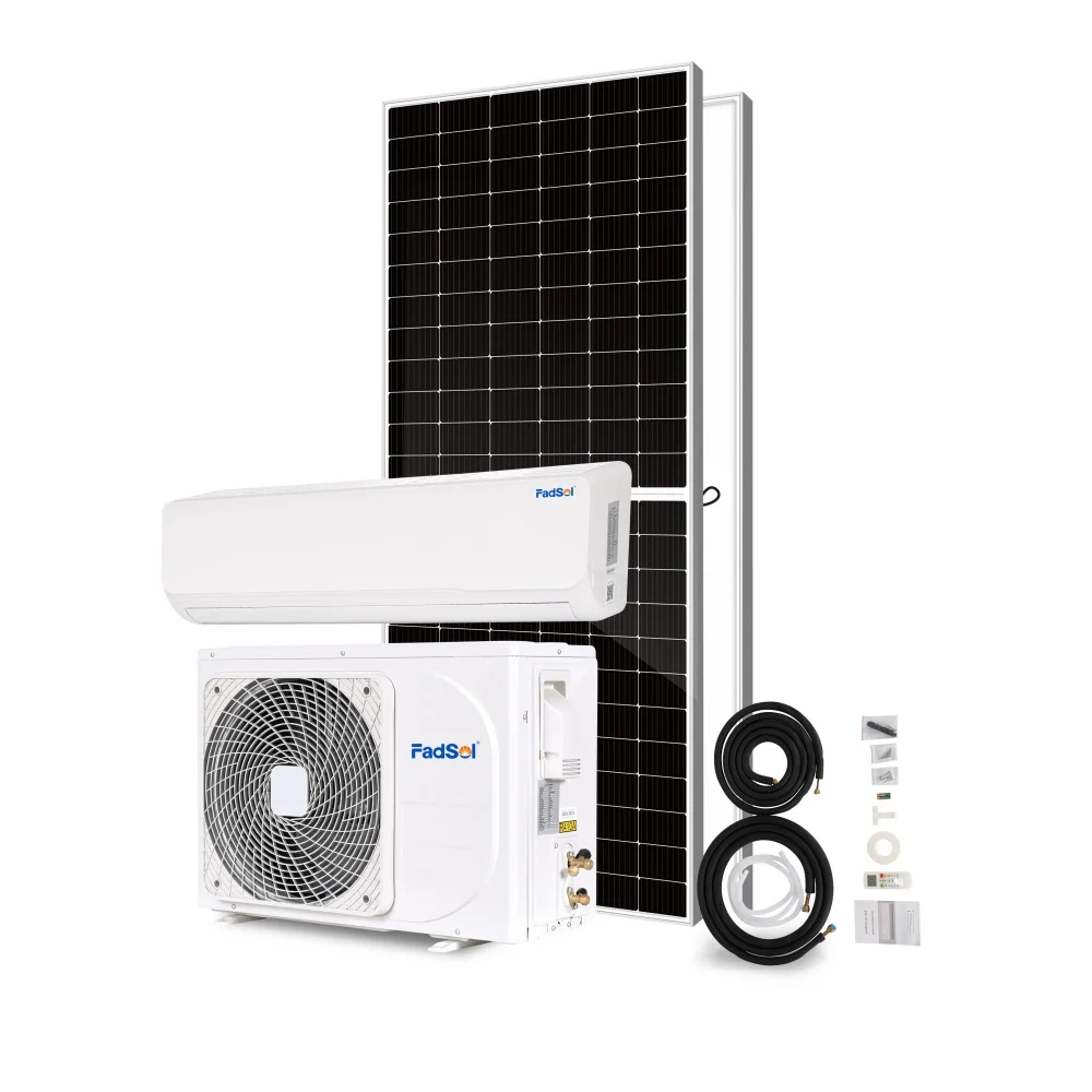 New 9000Btu 12000Btu 18000Btu 24000Btu Solar Power Price AC DC Hybrid Wall Split Solar Powered AC Air Conditioner