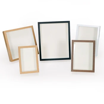 5X7 Inch shadow box photo picture frames box frames wholesale custom box picture wood frame