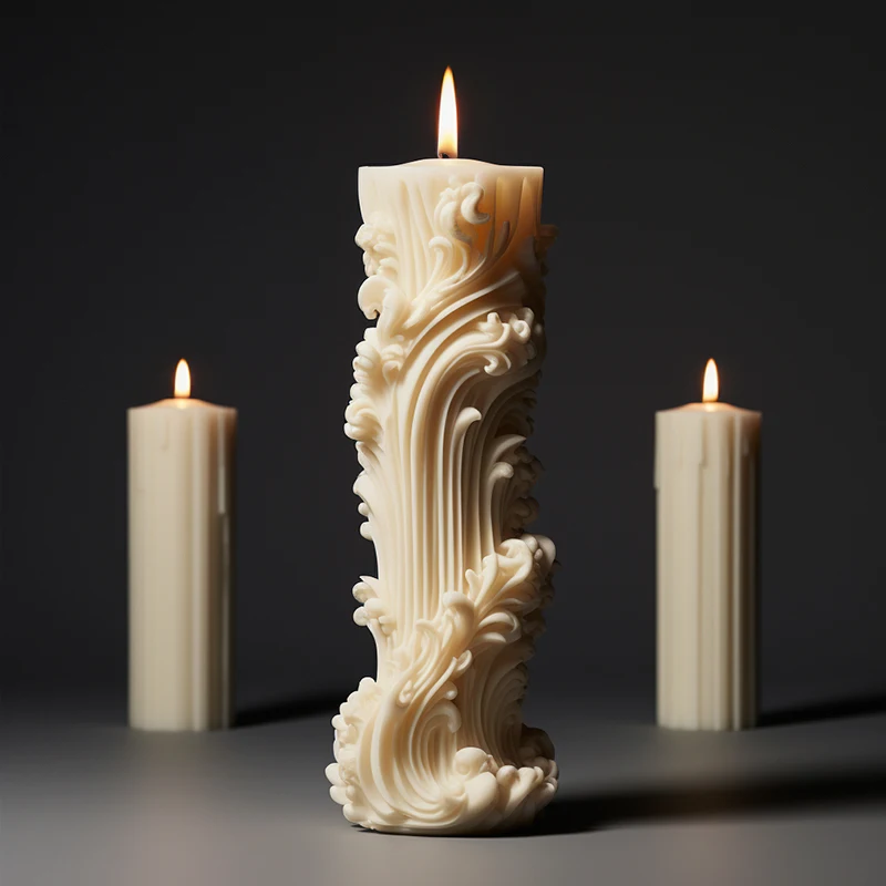 Dumo Pillar Candle Molds Custom Design Luxury Silicone Mould For Candle