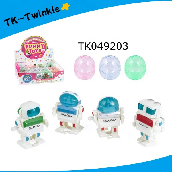 Мерцающая детская игрушка пластиковые капсулы для яиц рекламная игрушка робот заводные игрушки
