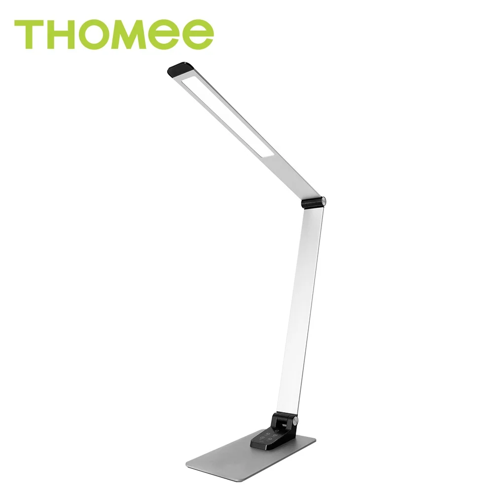 LED Desk Lamp Aluminum Dimmable Table Lamp 5 Lighting Models with 6 Brightness Levels Touch Control and Memory Function