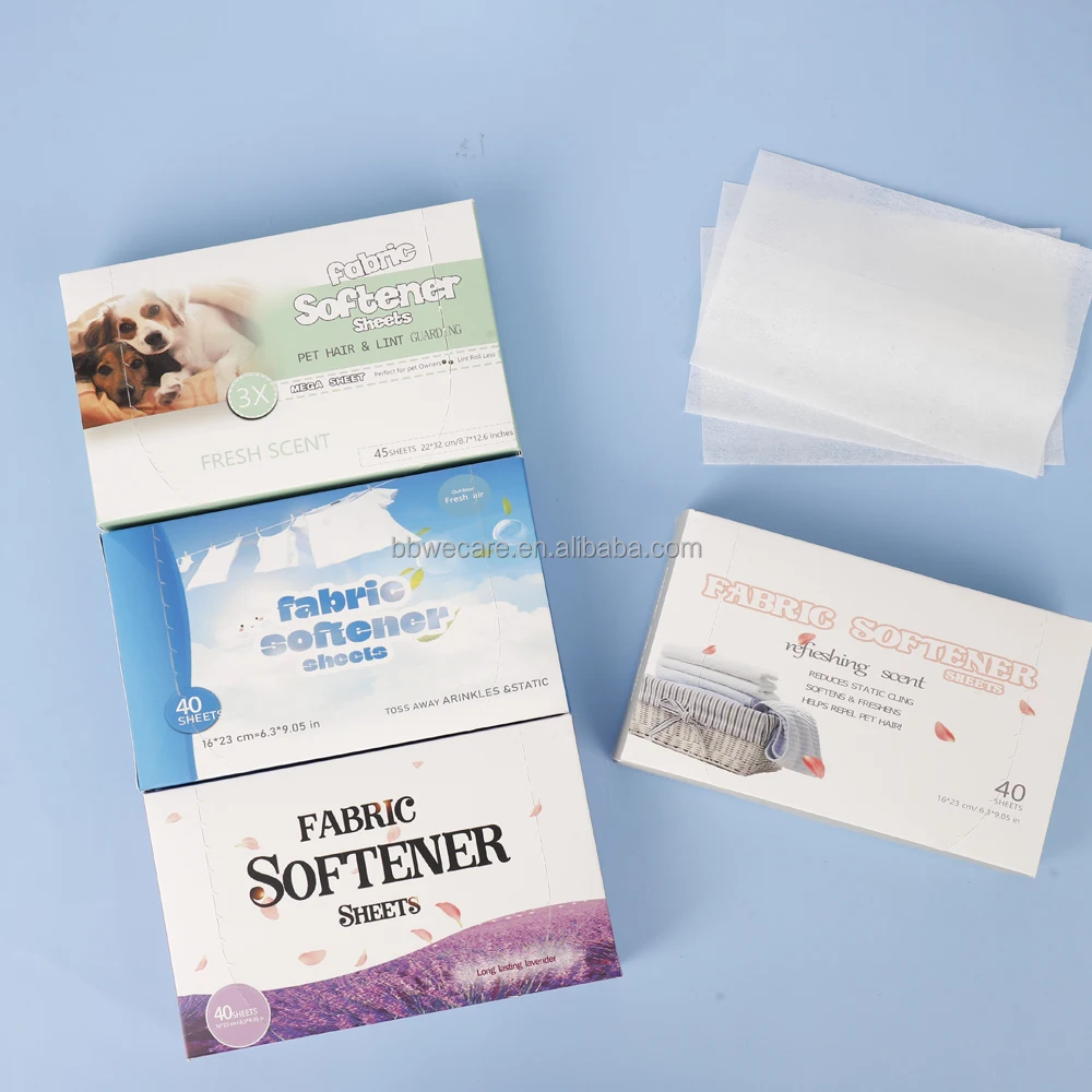 Best Selling Harmless Fabric Softener Sheet Nonwoven Detergent Sheet