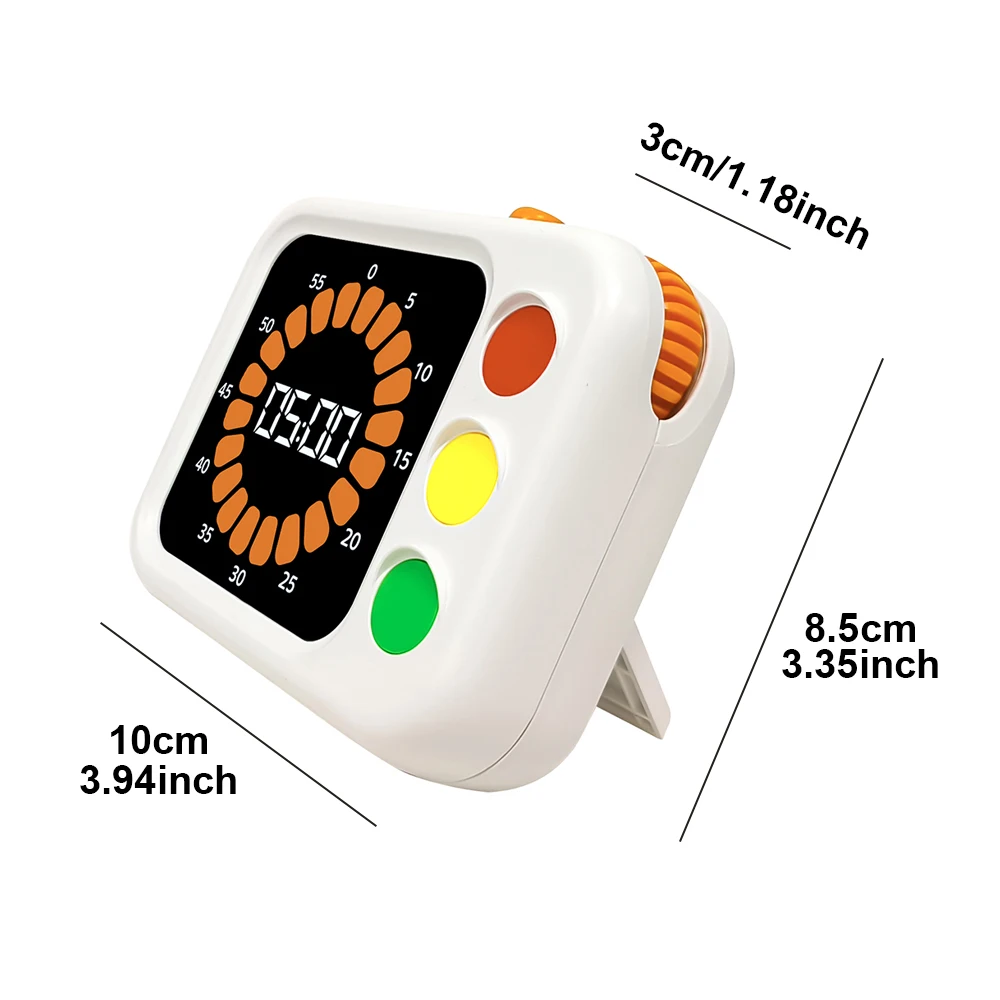 Traffic Lights Countdown Visual Timer for Kids Pomodoro Study Smart Silent Kitchen Timer Cooking google Digital Timer