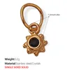 Pj286Gng Black Stone Gold Pendant
