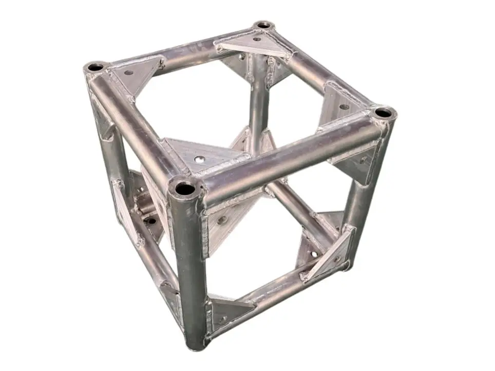 이벤트 콘서트용 알루미늄 합금 볼트 트러스 코너 6방향 모듈식 트러스 커넥터 스크류 액세서리, 200/300/400mm