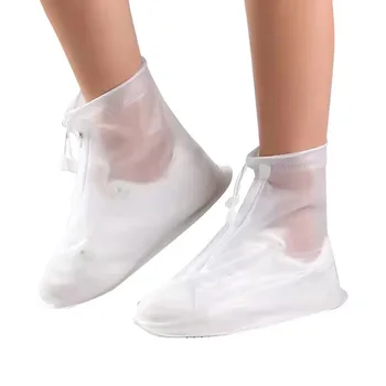 Customized waterproof shoe cover outdoor rain and slip reinforced wear-resistant PVC shoe cover