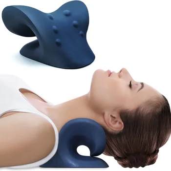 Factory Muscle Relax Cushion Stretcher Chiropractic Traction Relief Pain Ease Cervical Device Inflatable Neck Massage Pillow
