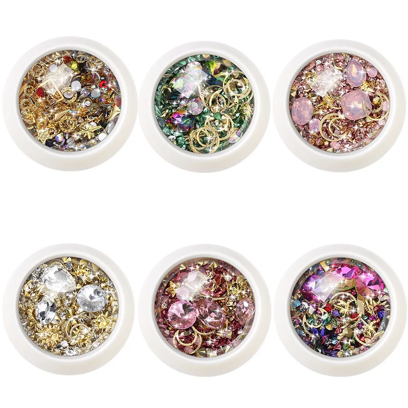 Wholesale 1 Box 3D Crystal Mixed Colorful Rhinestones For Nails Stones For  Nail Art Decorations Diy Design Manicure Diamonds From m.