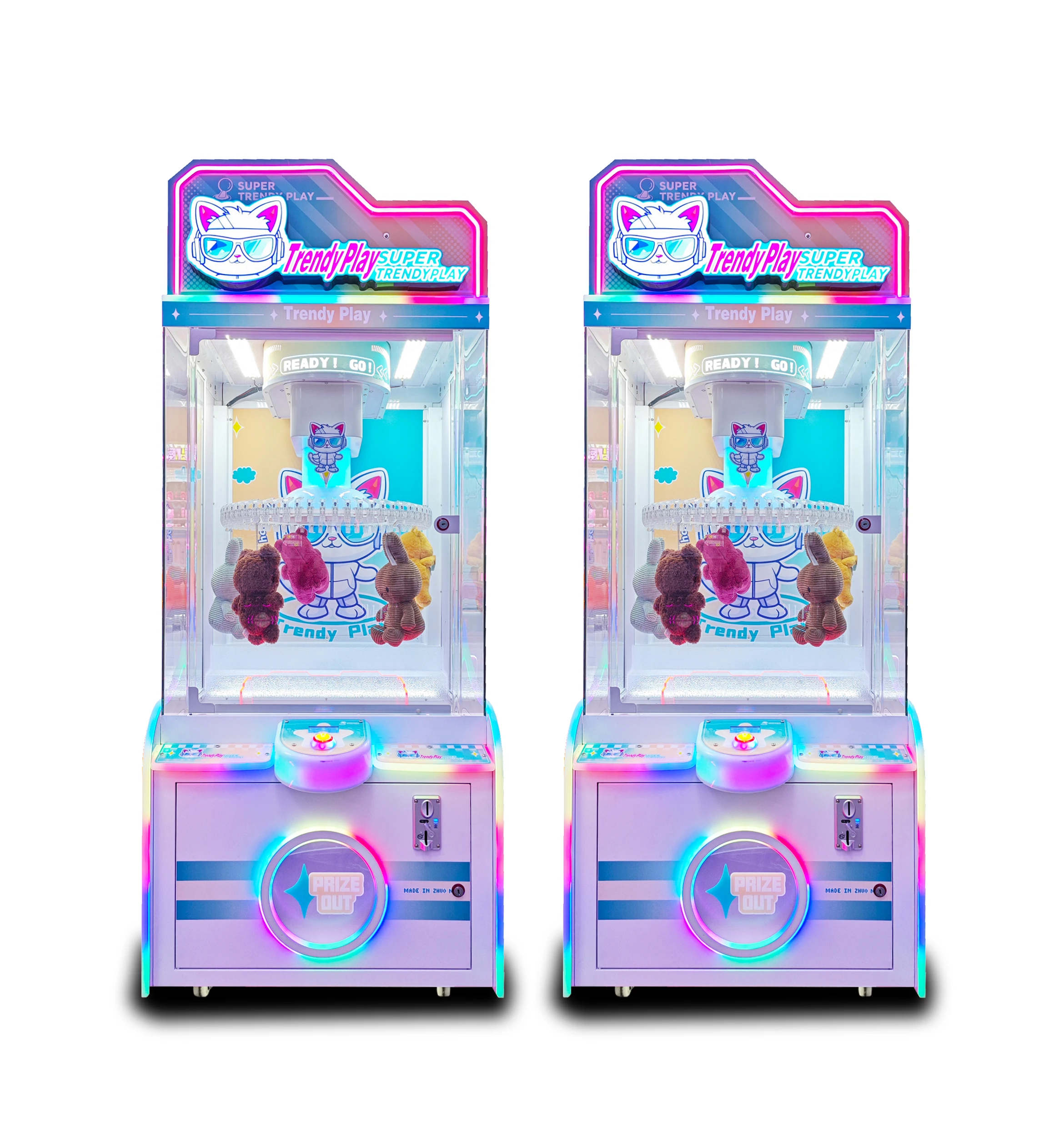 Hot Sale Coin Operated Arcade Cheap Gift Clip Machine Small Plush Toy Clamp Game Machine for Sale