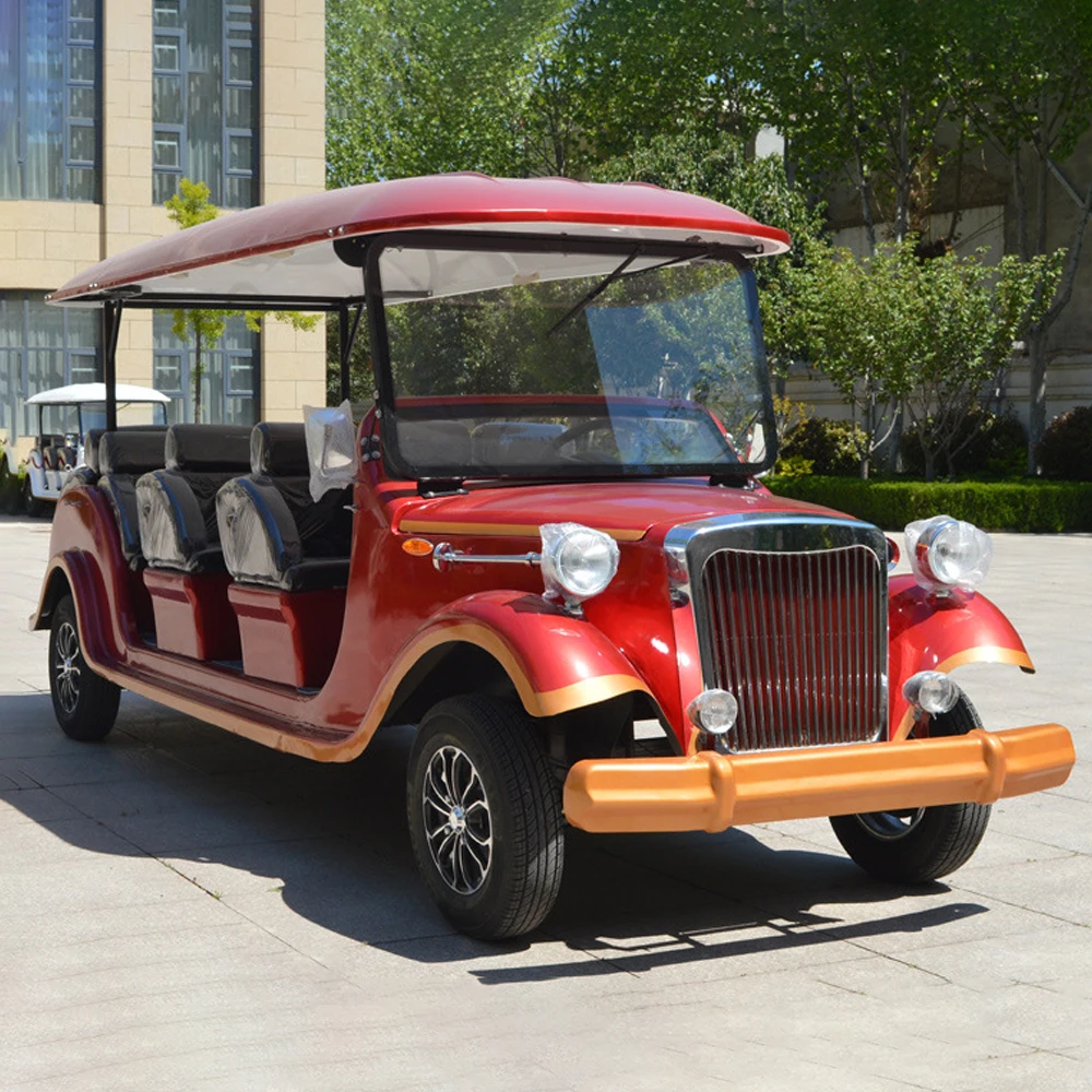 Classic Suitable Electric Sightseeing Car Vintage Vehicle for Parking